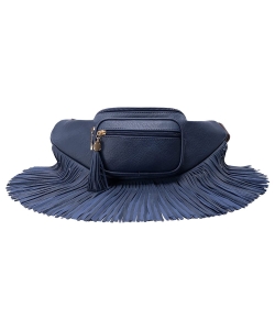 Fashion Fringe Tassel Fanny Pack Waist Bag KL088 NAVY